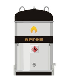 1 тонна жидкого аргона